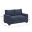 Beaulah Modern Fabric Upholstered Square Arm Loveseat-1814507480