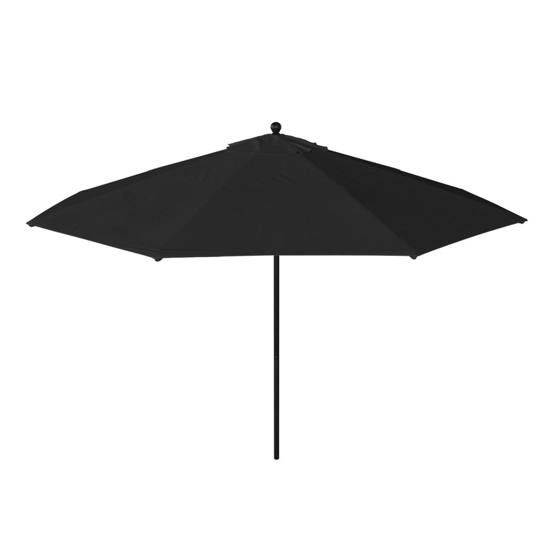 Parasol de patio noir 11 pi, Noir