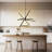 4-Lights Dimmable Sputnik Chandeliers Adjustable Height