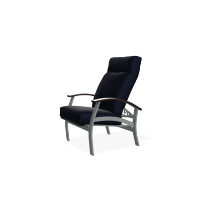 Chaise de patio inclinable avec coussins Askar