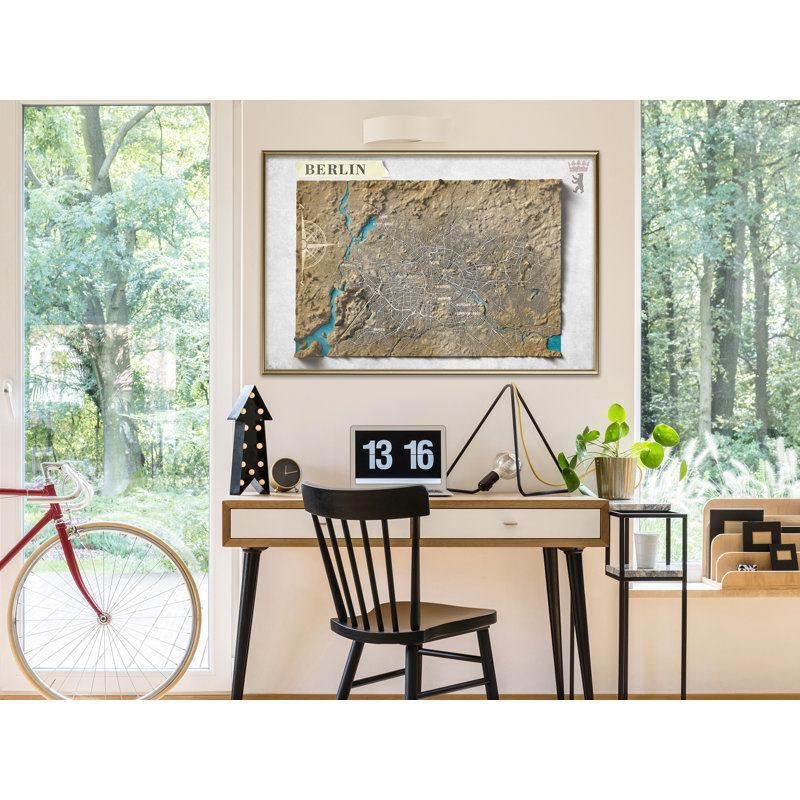 Single Picture Frame Print, Gold Framed