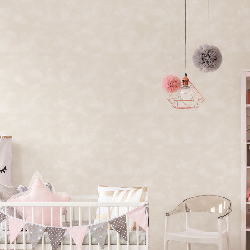 Edgware 10m x 53cm Matte Wallpaper Roll, Beige