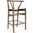 Counter Height Stool Farmhouse with Y Back Dark Woven Wood Kitchen Fully Assembled-836734641