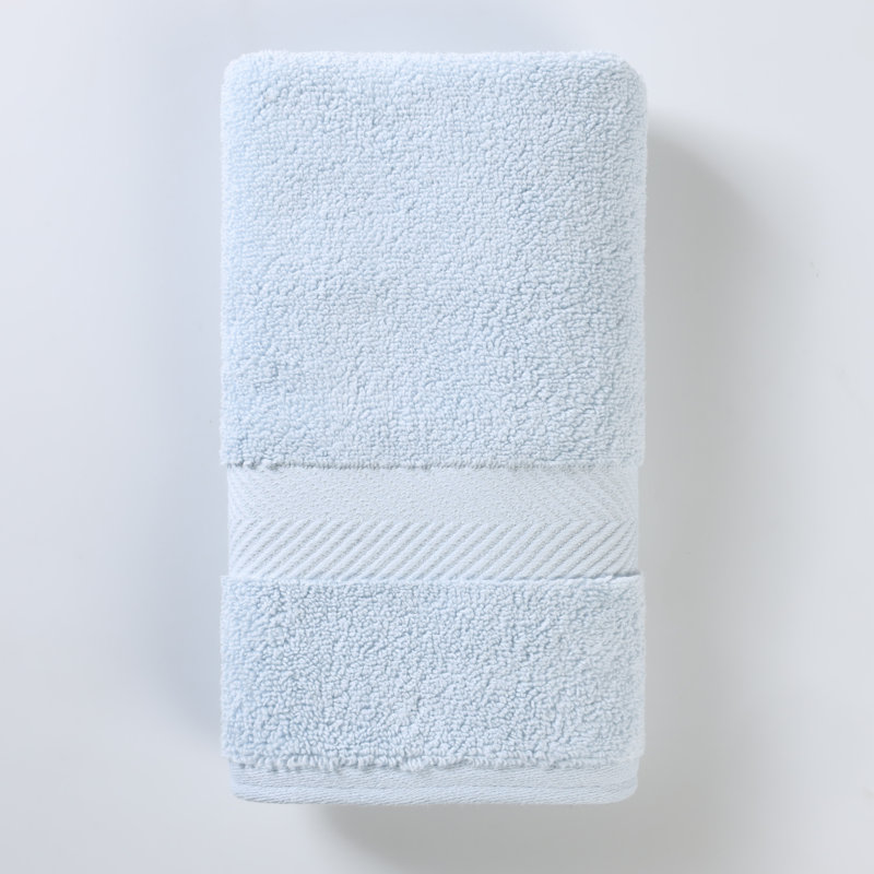 Rane Plush Cotton Hand Towel, Pale Blue