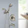 Classic High Pressure Single Handle 6 Function Rain shower Head with Handheld Shower with Tup Spout