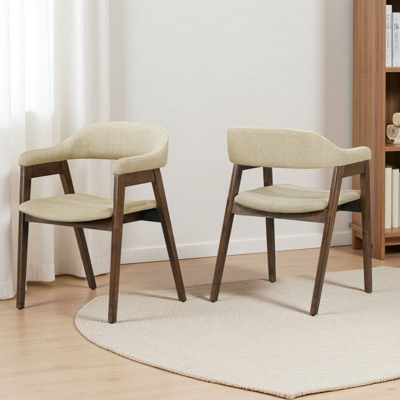 Chaise de salle à manger, hauteur 32 po, ensemble de 2, côté, rembourrée, salle à manger