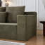 Canapé modulaire profond en velours côtelé avec porte-gobelets, aucun assemblage requis-1457299367-1457299362-1457299363