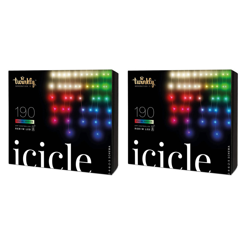Glaçons Twinkly Smart Decorations, Rouge / Vert