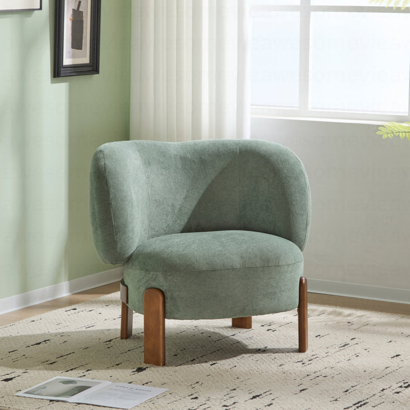 Fauteuil à oreilles moderne, Vert