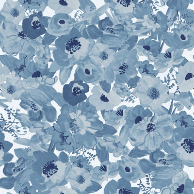 Yuki Osada Blooming Floral 33' L x 20.5" W  Wallpaper Roll