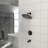10" Round Rain Shower Head Systems With Waterfall Tub Spout,Wall Mounted Shower-118534761