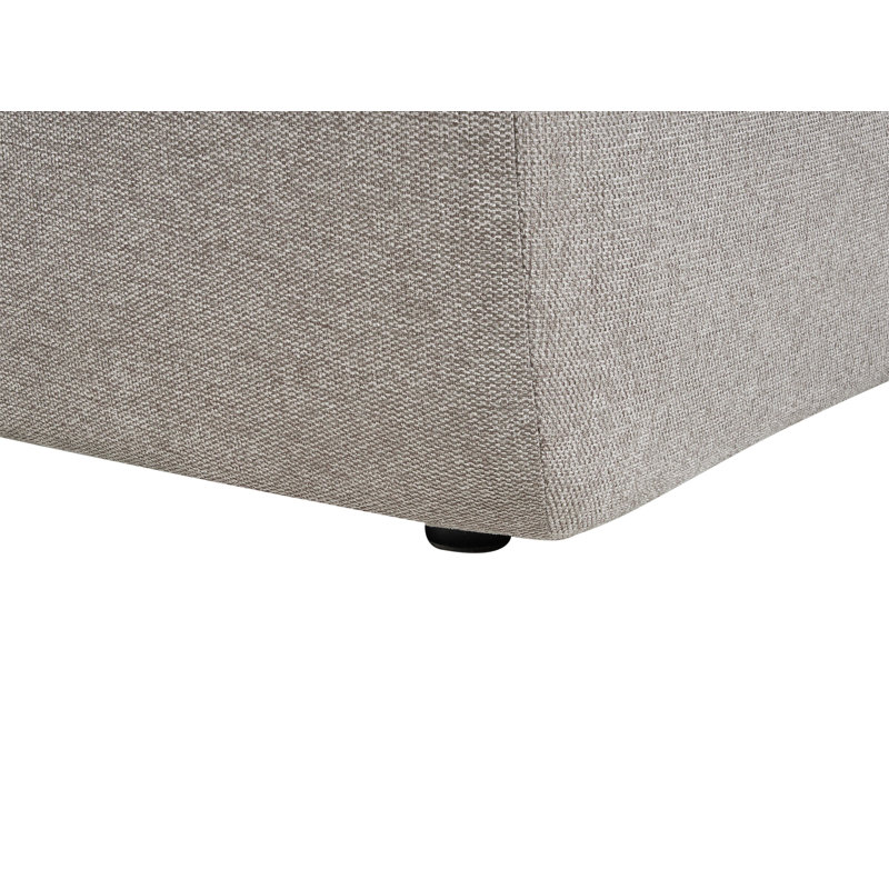 Anacleto 3 Seater Corner Sofa , Right Hand Facing, Taupe