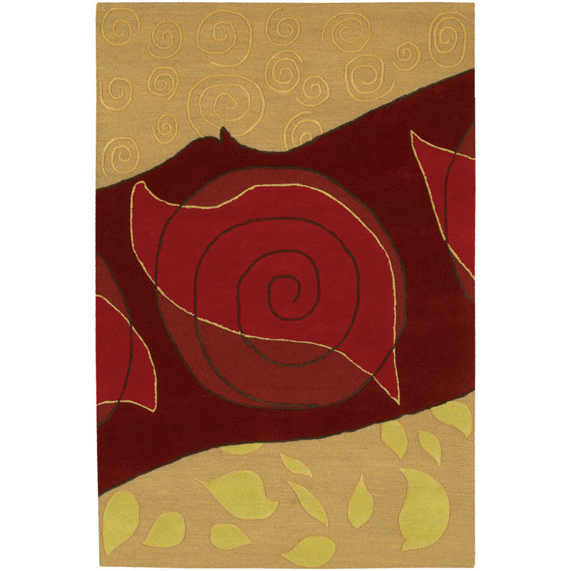Wool Abstract Indoor Rug, Rectangle 2' x 3'