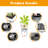 Of 2 22 Inch Black Faux Large Planters With Water Level Monitor And Automatic Watering, Perfect For Outdoor Indoor Spaces Like Garden, Porch - Tall Flower Plant Pots Watering Patio-1966618647