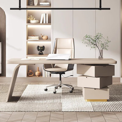 Simple modern style desk and chair set