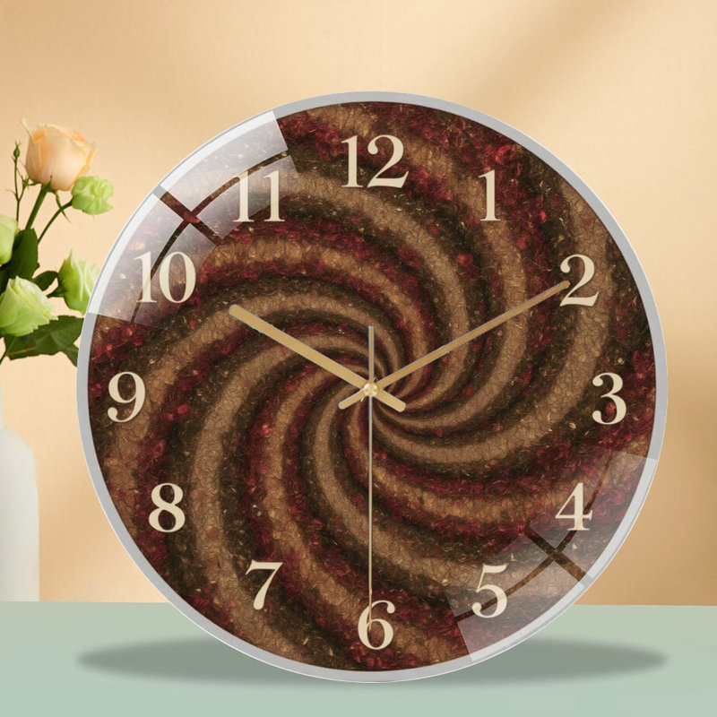 Horloge murale horloge murale en verre 12 po