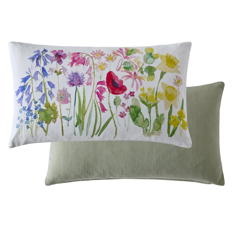 Floral Multi Rectangle Cushion