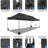10x30 FT Pop up Heavy Duty Canopy, UPF 50+ Waterproof Outdoor Party Tents-104879255