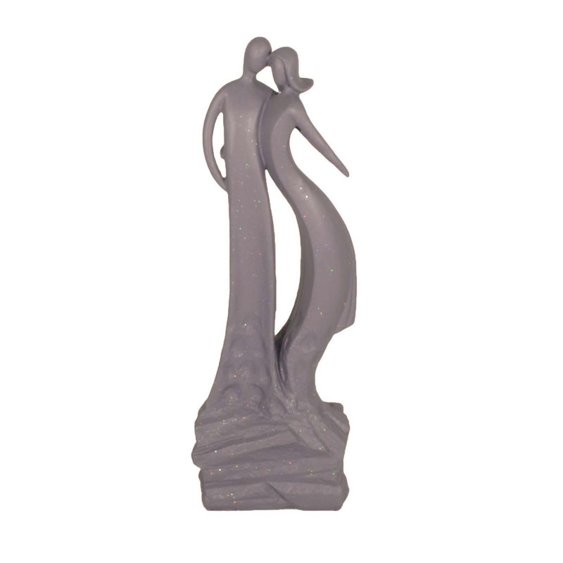 Chinook Weather Resistant Plastic Garden Statue, Grey shimmer