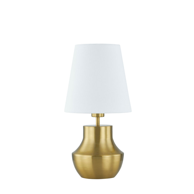 Lampe de table 17,5 "avec abat-jour en lin Lexington, laiton satiné