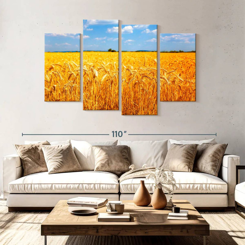 Harnek Wheat Field Ready For Harvest, 54" H x 84" W
