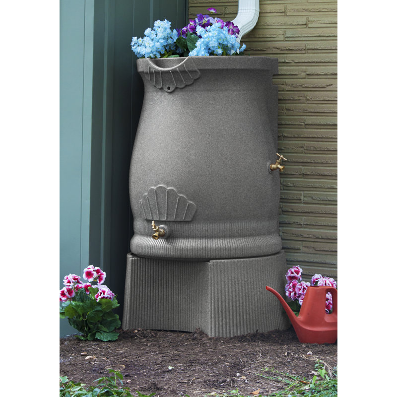 Support 50 gallons Rain Wizard Urn, Granite pâle