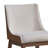 Hakon Upholstered Side Chair in White and Brown