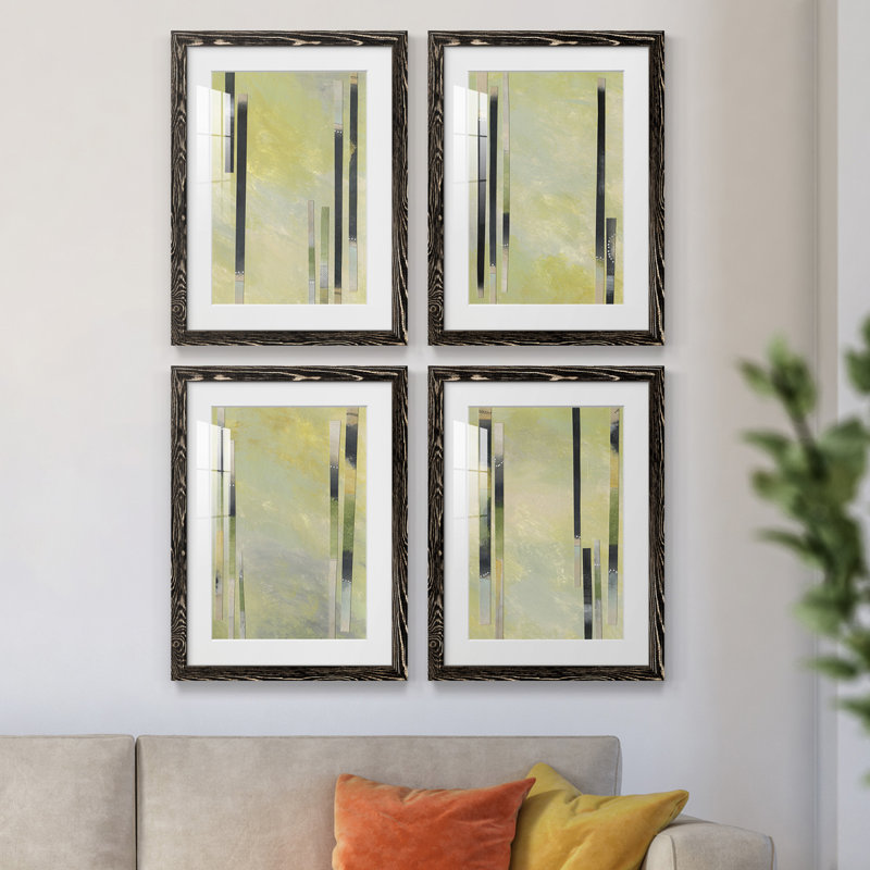 Neutral Assemblage I - reproduction de 4 pièces, H 37,5 po x l 110 po x P 1,5 po, Noir