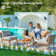 5-Pieces Outdoor Manual Weaving Wicker Rattan Patio Conversation Sets with Cushion