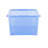 Wham Crystal 45L Plastic Storage Box Pack of 3 Tint Sparkle Blue