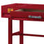 Bureau de coiffeuse rouge 1 chambre à coucher - ajoute un charme industriel pour le caractère à l'espace