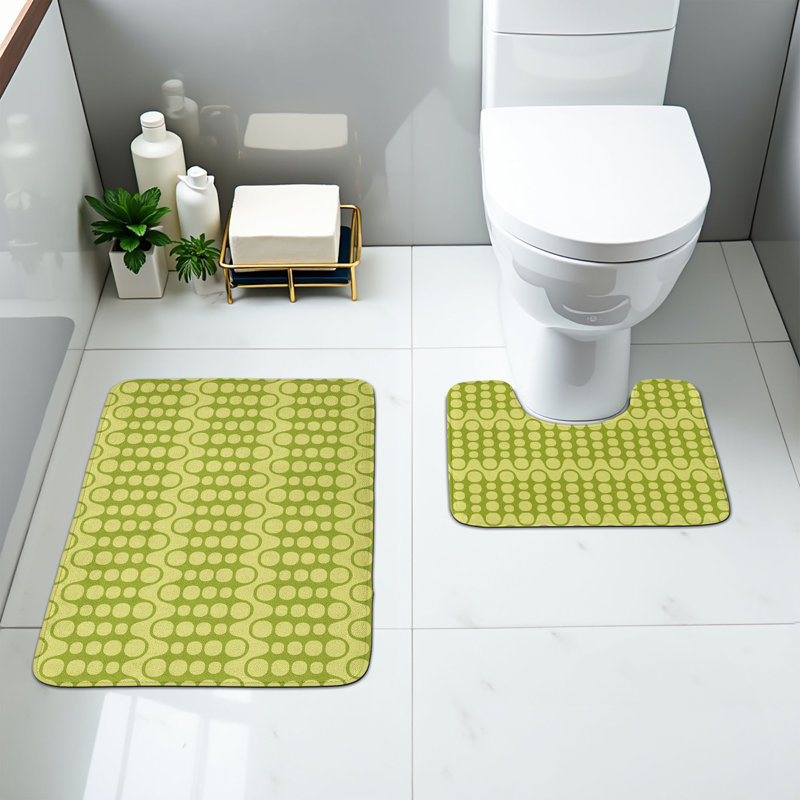  Ensemble de tapis de salle de bain Vibrant 2 pièces