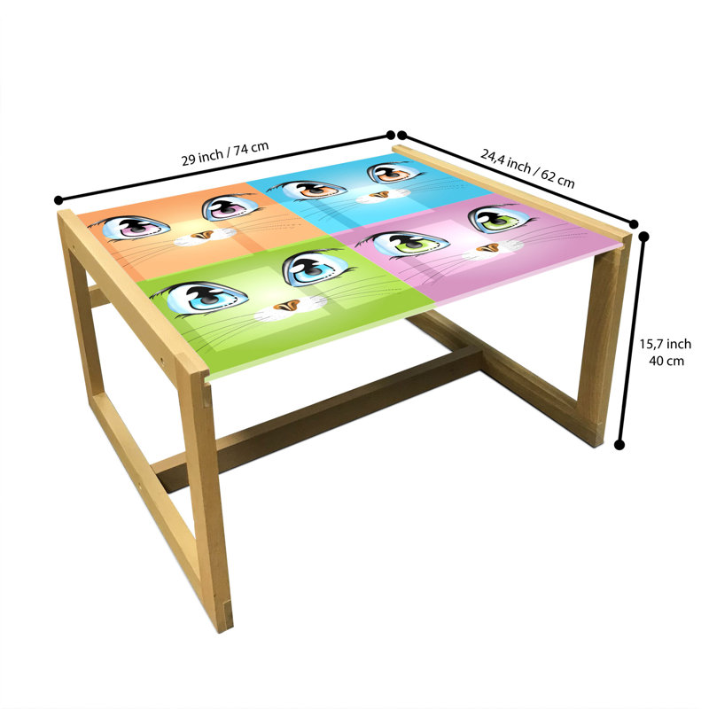 Isador Sled Coffee Table, 40cm H x 74cm W x 62cm D