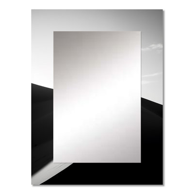 Saharas Silence Photography II - Desert Decorative Mirror, Global Wall Mirror, Printed Metal Art