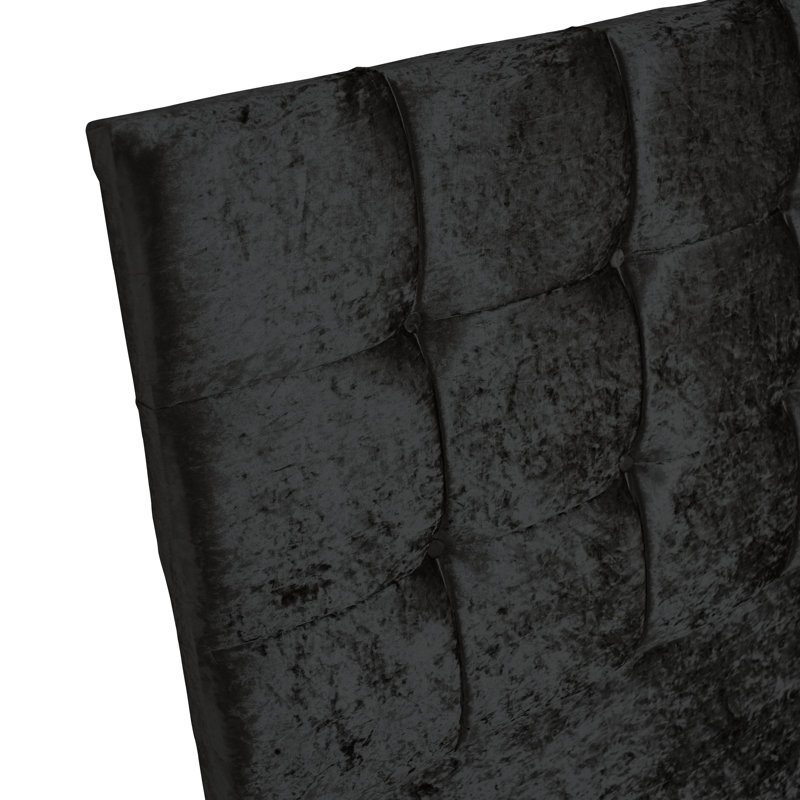 Barlow Upholstered Headboard, Black, Kingsize