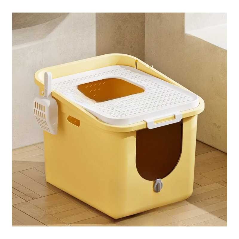 Gower Plastic Litter Box, Yellow