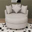 Fauteuil demi-tonneau pivotant 360 ° avec repose-pieds et 4 coussins Accent-118014402