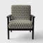 Fauteuil rembourré Mid-Century rembourré «Haaniyah - Triangular Retro Design»