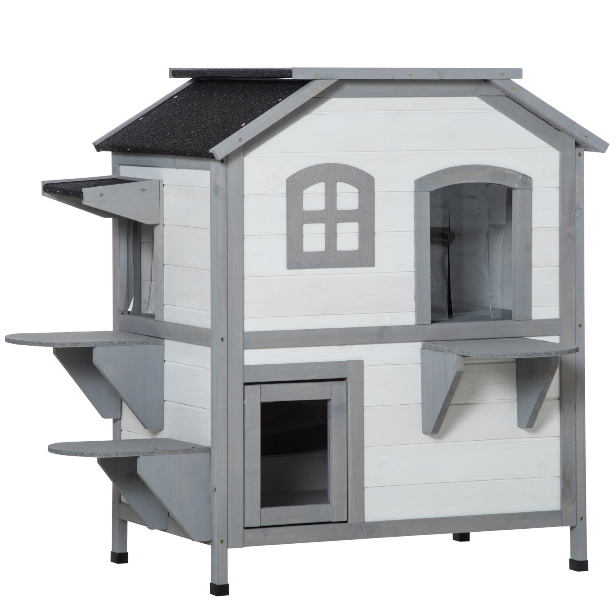 China Factory Supply Wooden Indoor Pet Shelter Accessories Cattery Cat House  Cottage for Cat Home - China Cat House and Animal Furniture price