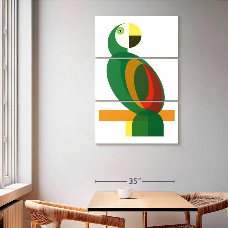 Ashelle Geometric Parrot, 65" H x 42" W