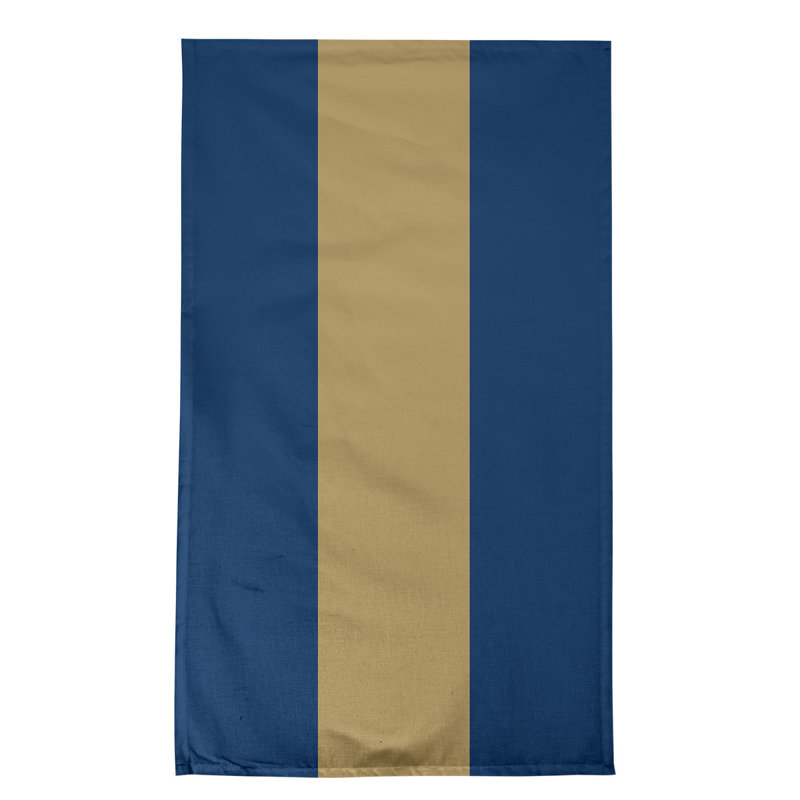 Stripe Tea Towel Kitchen Towel, Navy Blue/Gold/Navy Blue Basketball, Cotton