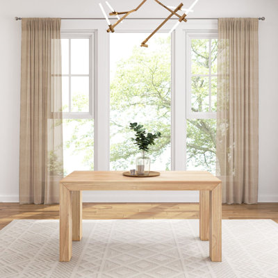 Chalonda Pine Solid Wood Dining Table