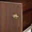 Lit escamotable, armoire-lit en bois de pin avec centrale électrique et panneau de décoration en rotin