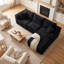 Canapé d'angle compressible, canapé en velours côtelé noir de 264 cm (103,9 pouces), canapé nuage moderne pour la maison-1531424104