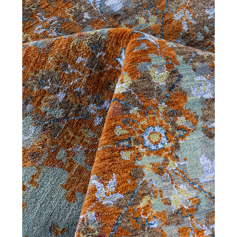Overdyed One-of-a-Kind 8' 1" X 10' 4" Hand Knotted Area Rug