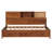 Twin Size Wooden Daybed With 3 Storage Drawers, Upper Soft Board, Shelf, And A Set Of Sockets And USB Ports, Walnut-1488512714