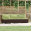 Canapé de patio rectangulaire 82,7 po de largeur avec coussins-433838544-433838545