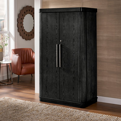 Timmerman Bar Wine Storage Cabinet With Keys And LED Lights