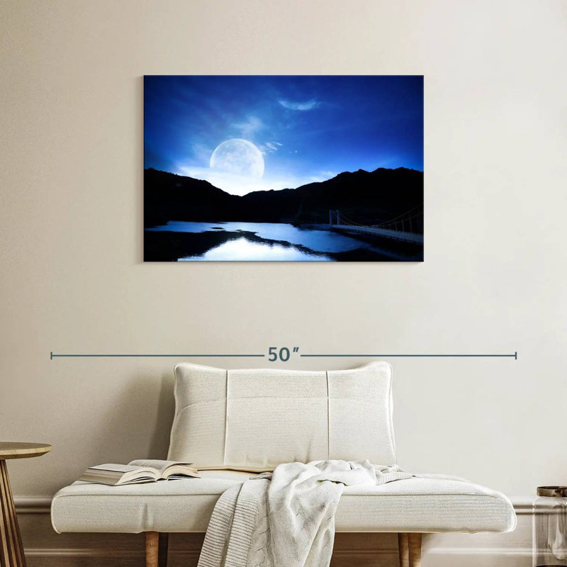 Oberle Moonlit Lake, 24" H x 36" W