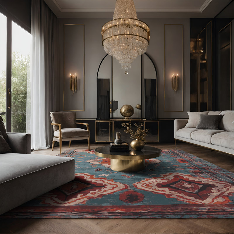 Tapis gris soyeux et moelleux, Rectangle 8 pi x 10 pi